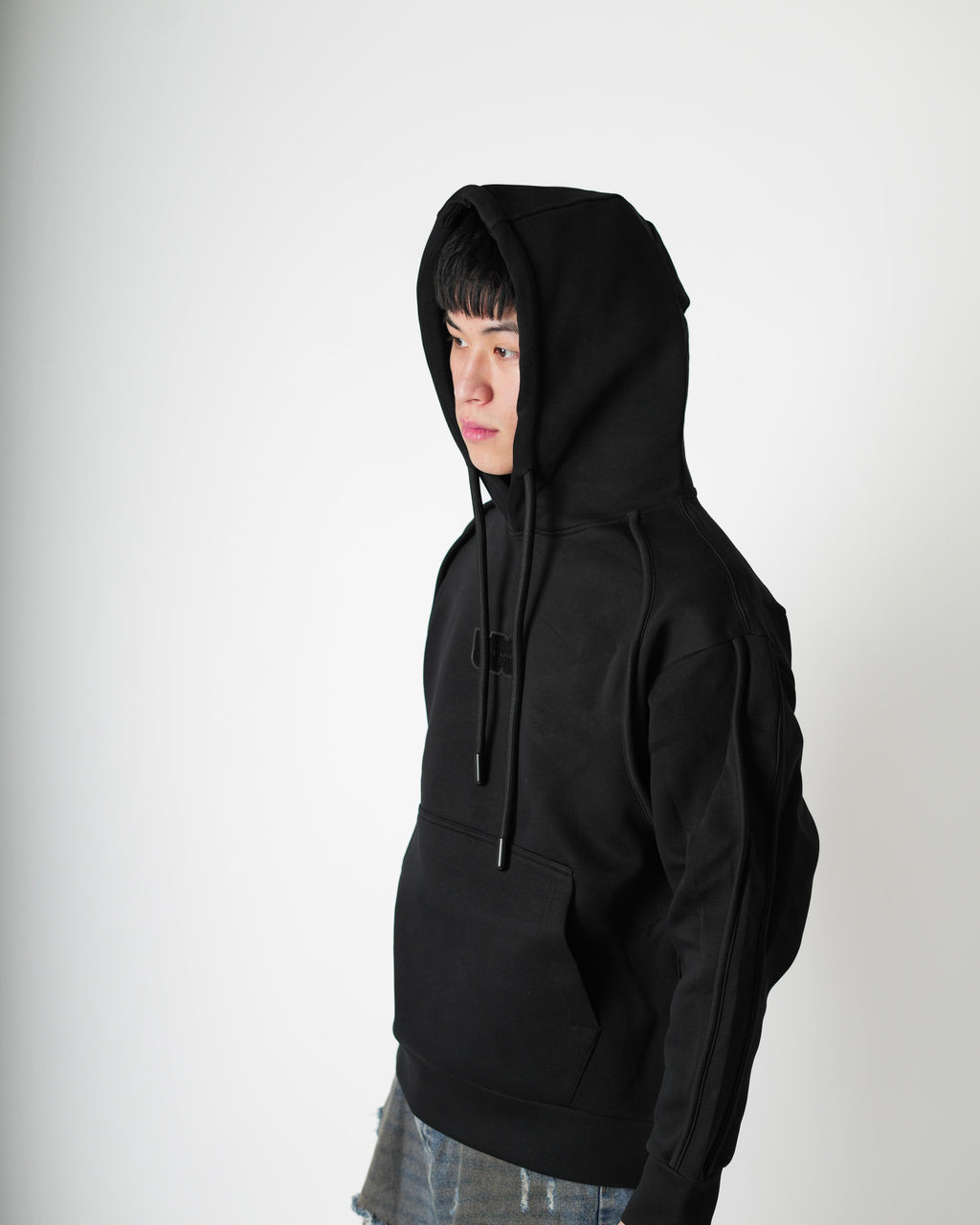 Classic Black Logo Hoodie