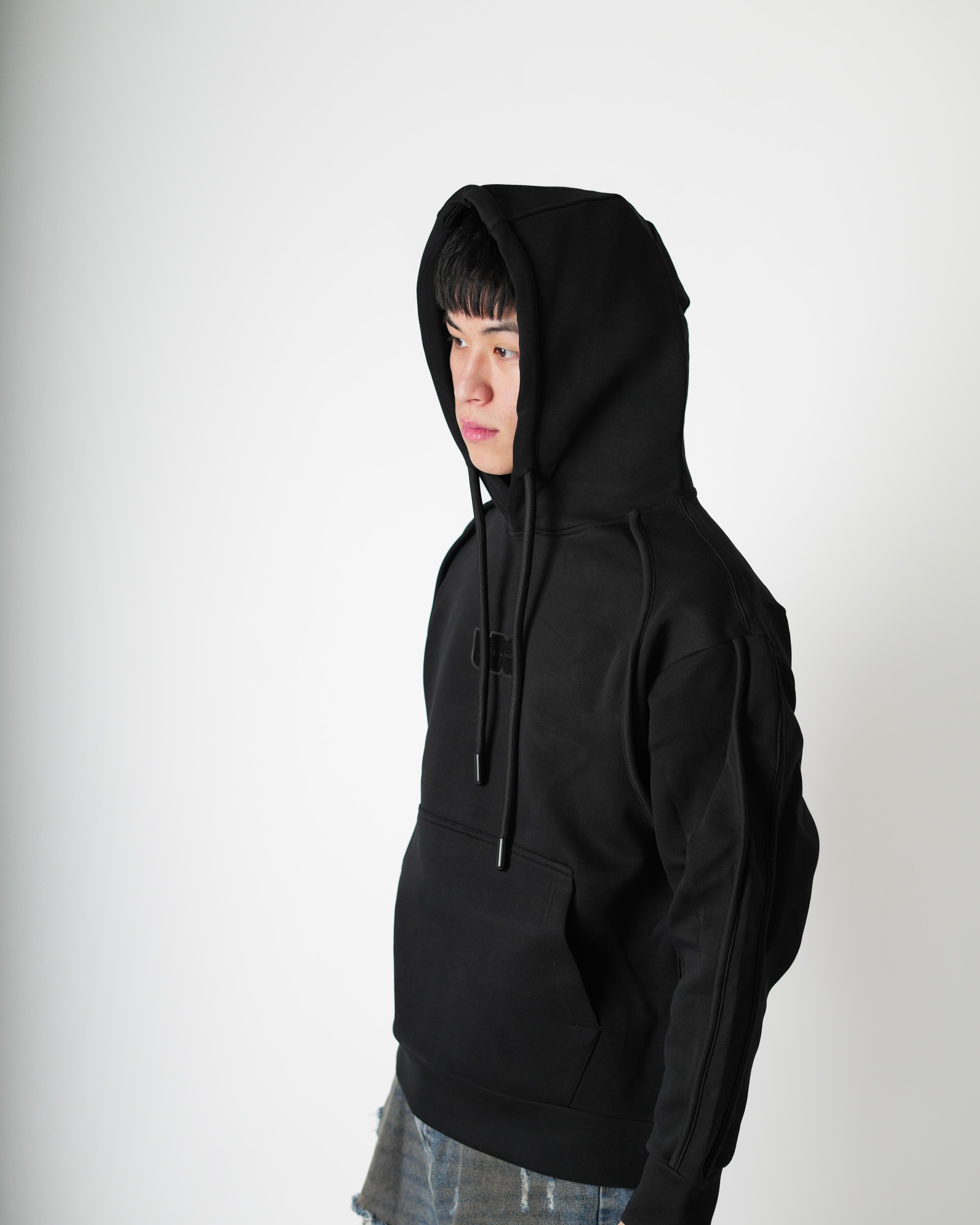 Classic Black Logo Hoodie