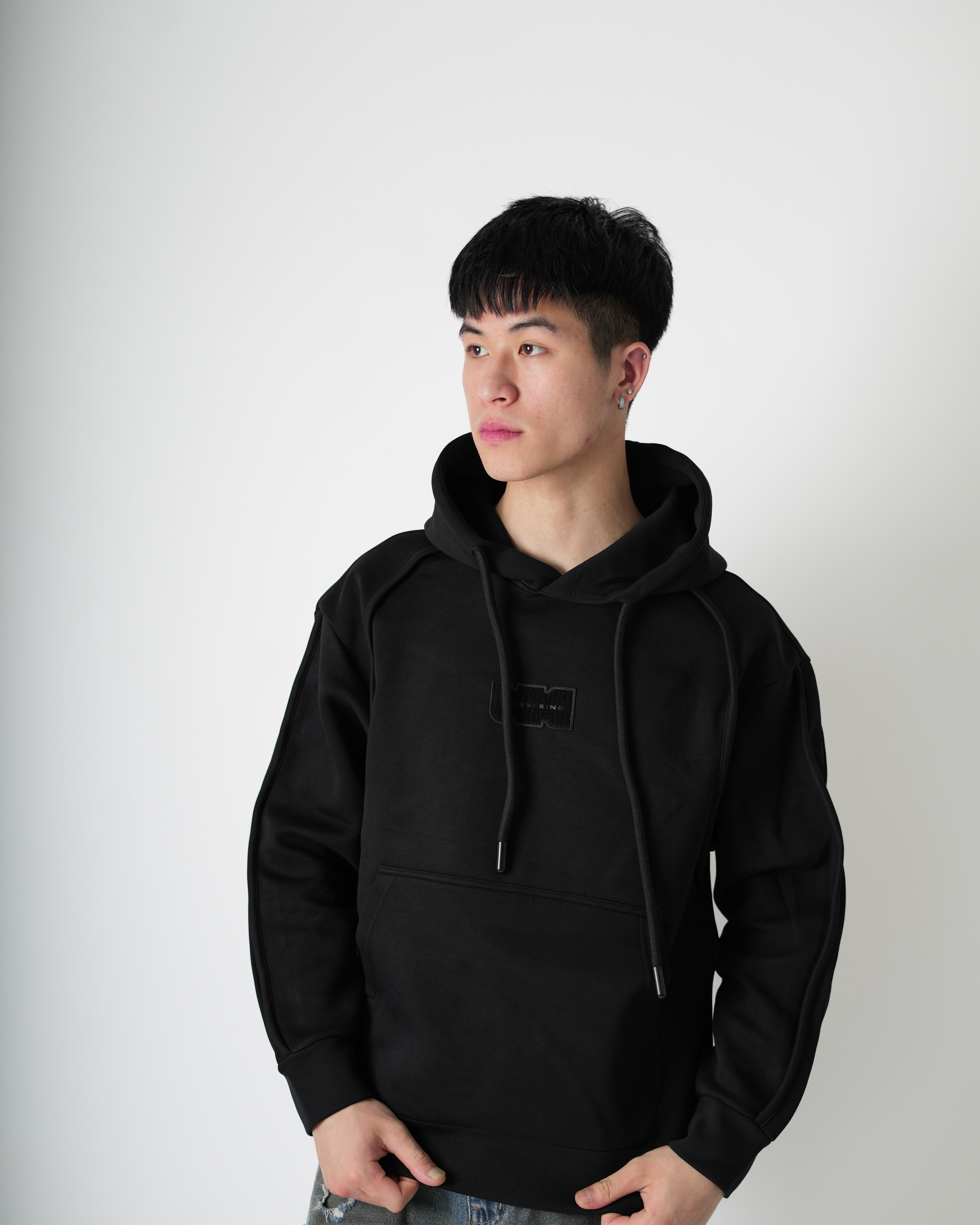Classic Black Logo Hoodie