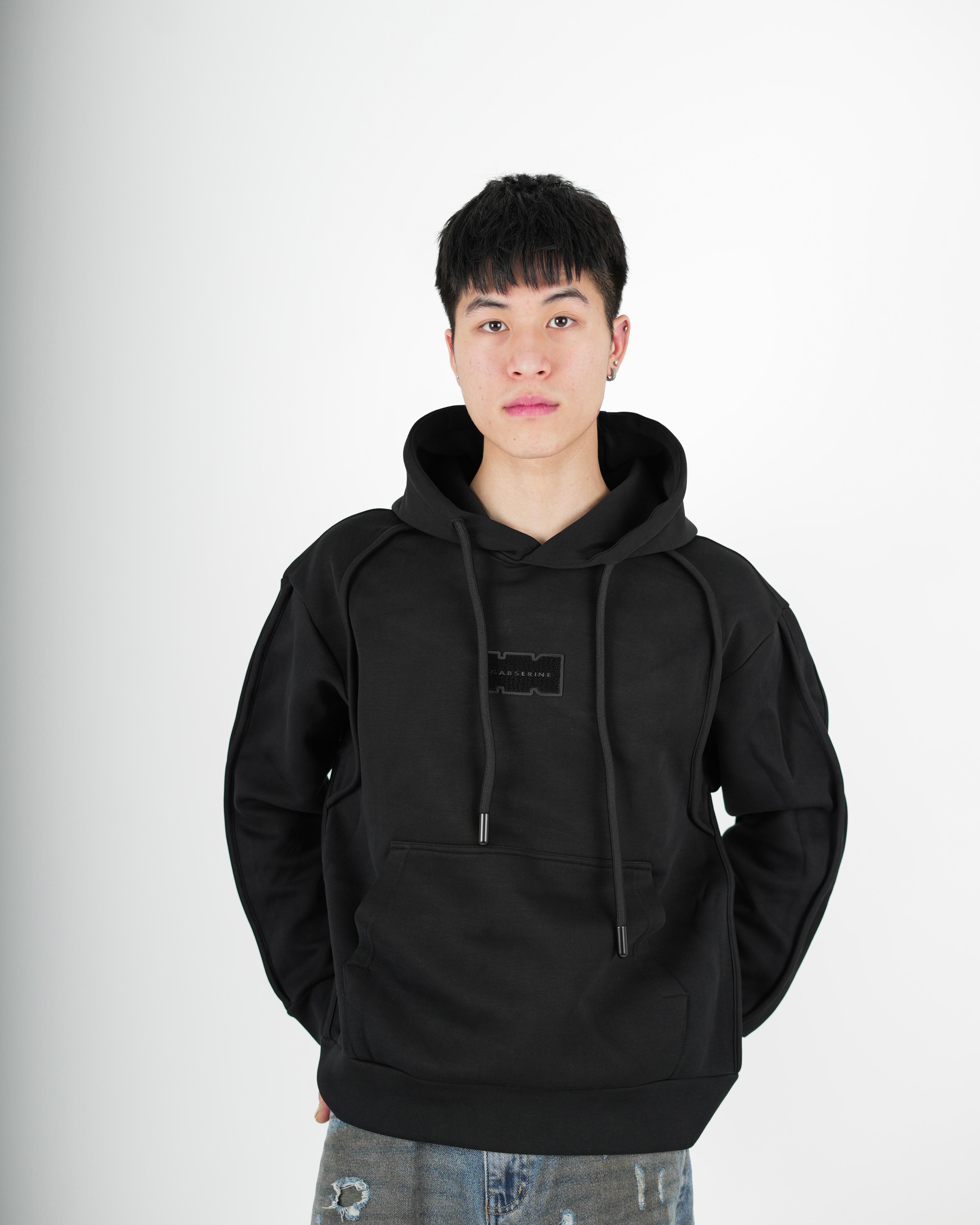 Classic Black Logo Hoodie
