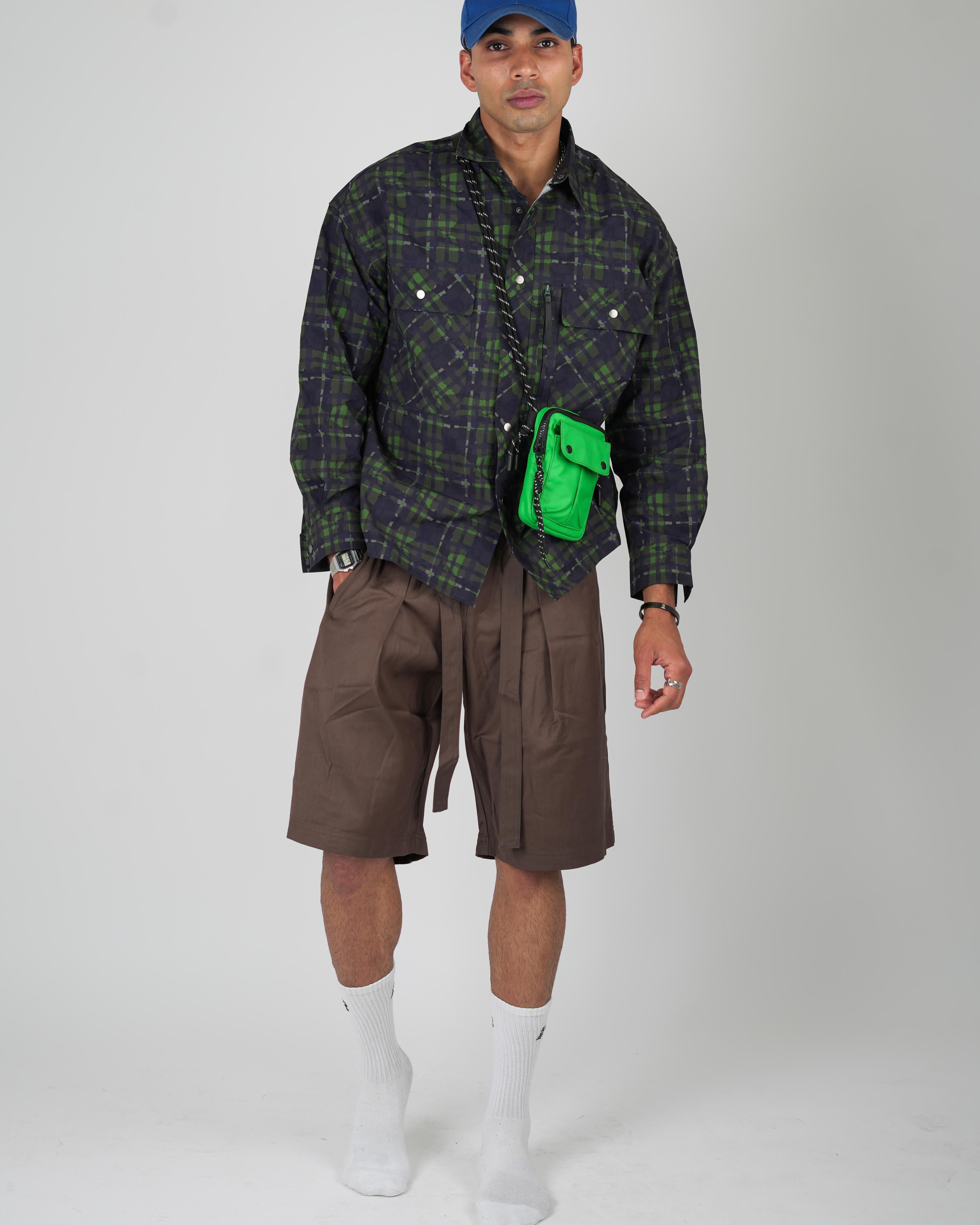 Midnight Green Plaid Shirt