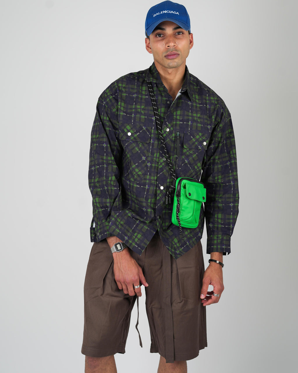 Midnight Green Plaid Shirt