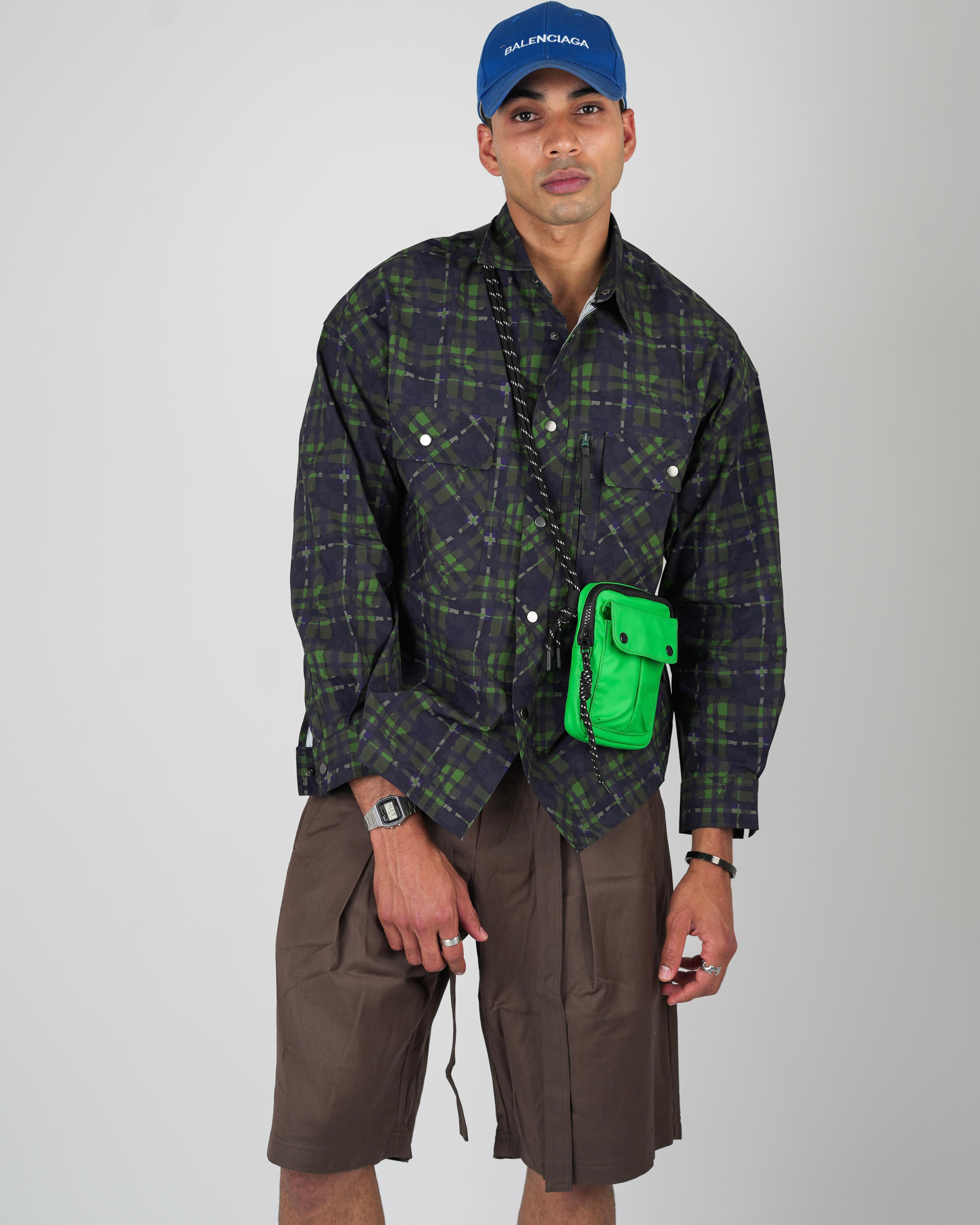 Midnight Green Plaid Shirt