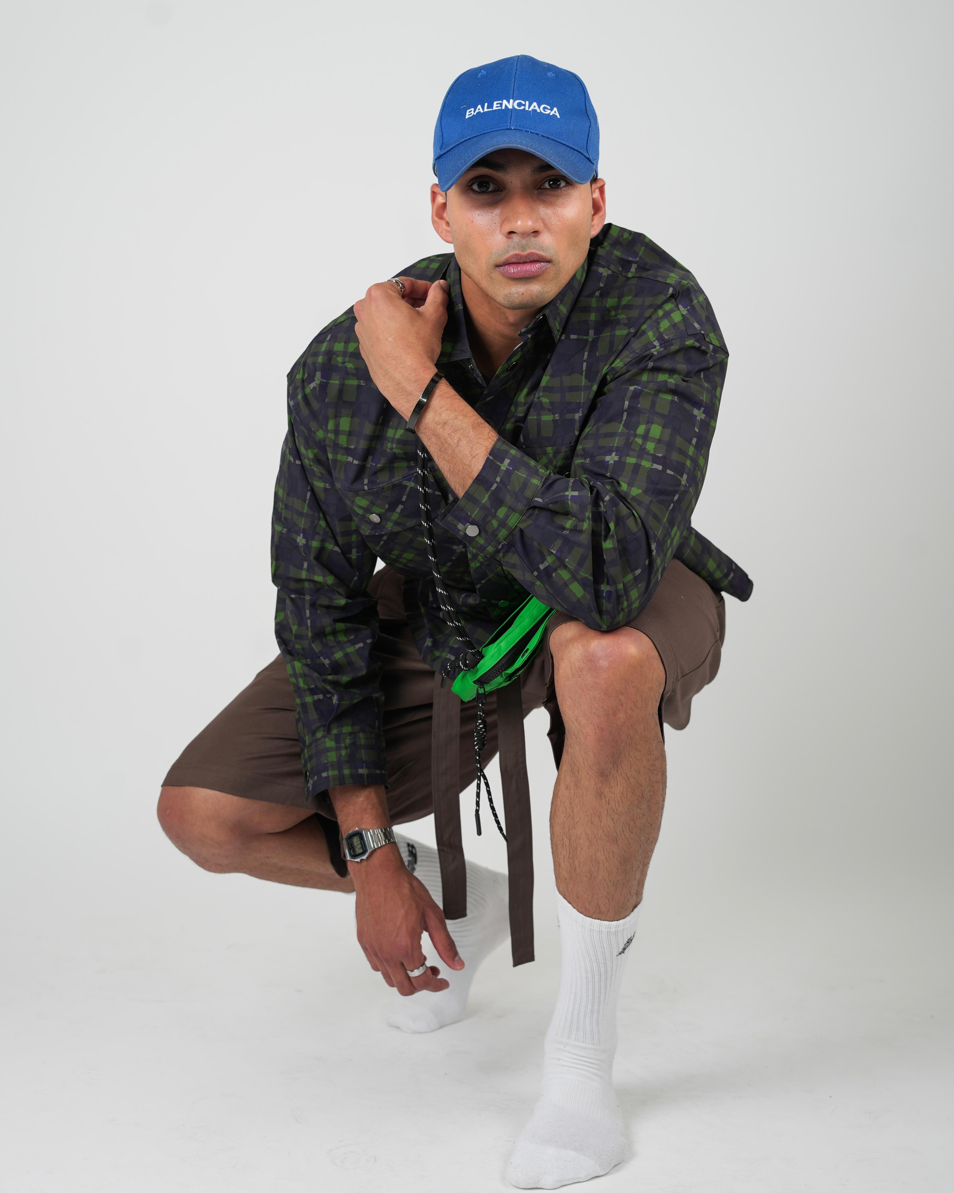 Midnight Green Plaid Shirt