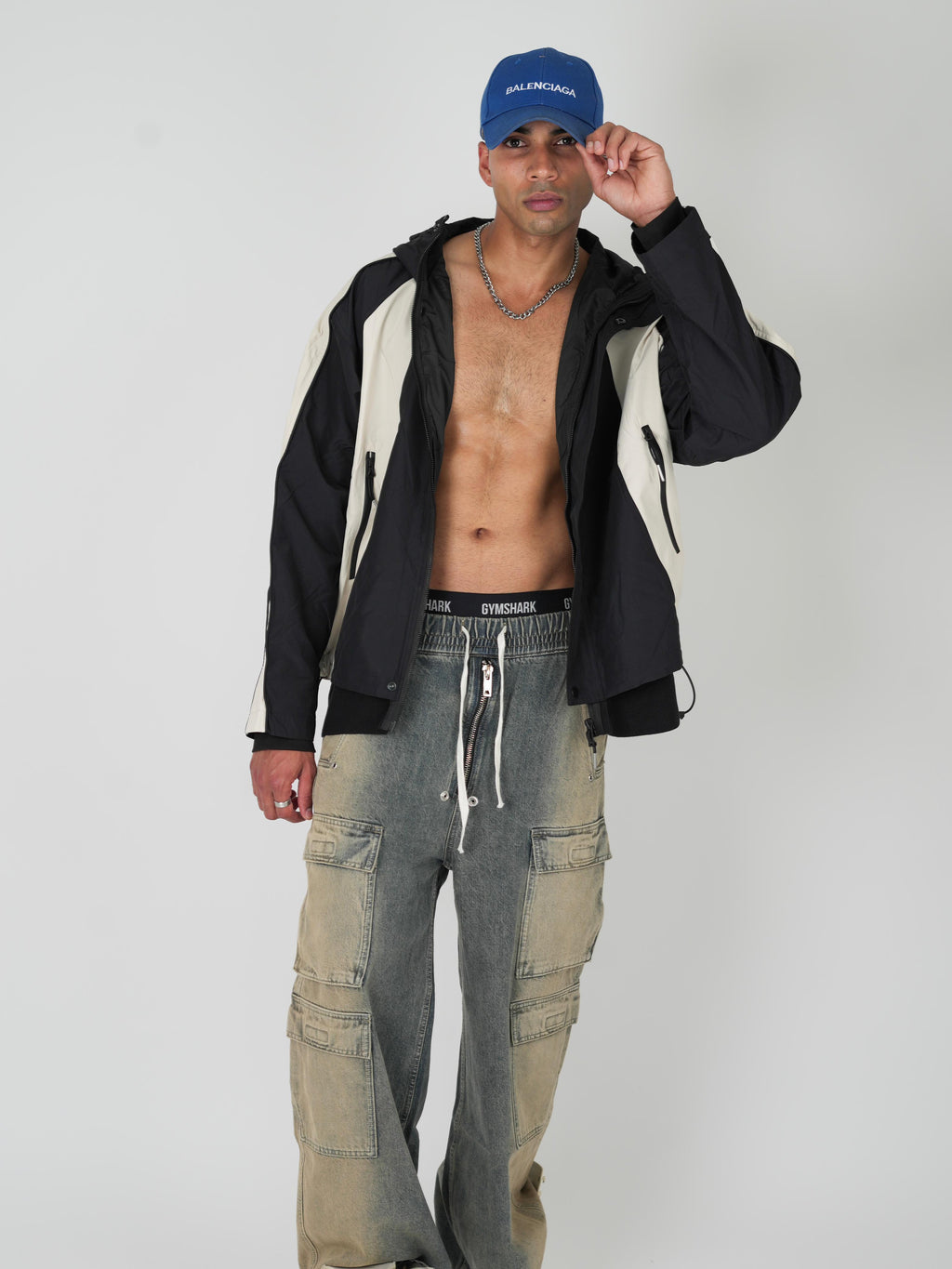 Two-Tone Streetwear Windbreaker Jacket
