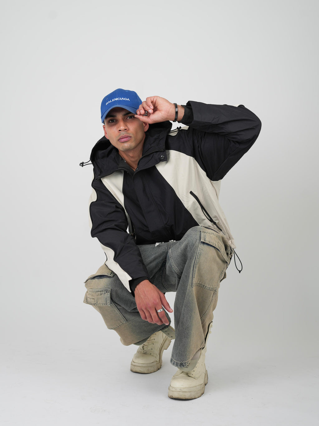 Two-Tone Streetwear Windbreaker Jacket