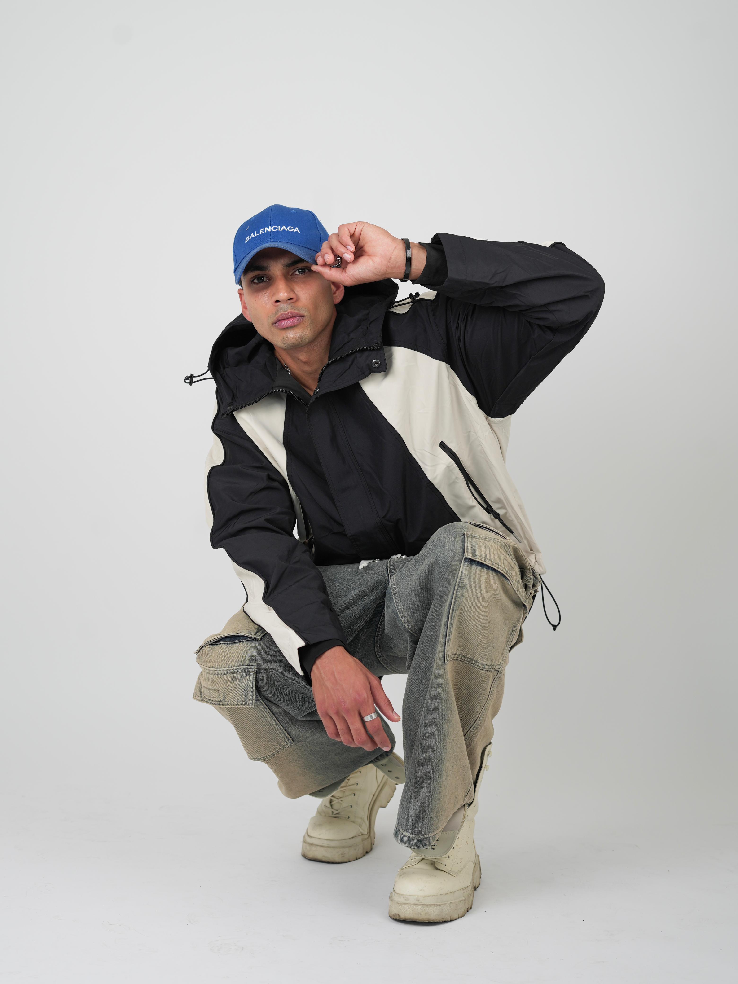 Two-Tone Streetwear Windbreaker Jacket