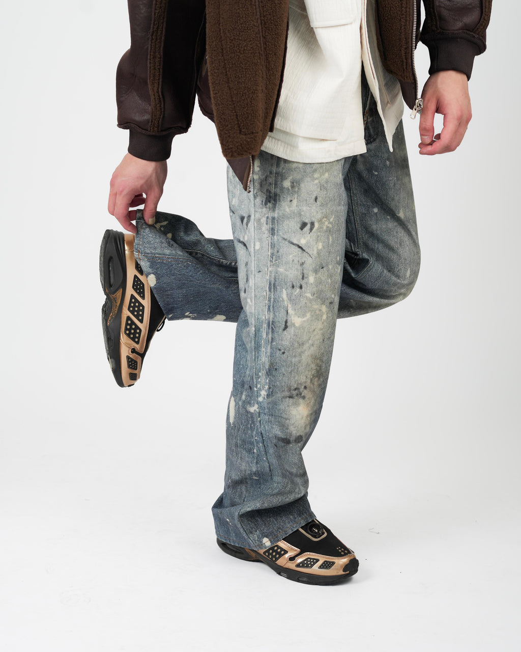 Paint Splatter Relaxed Jeans