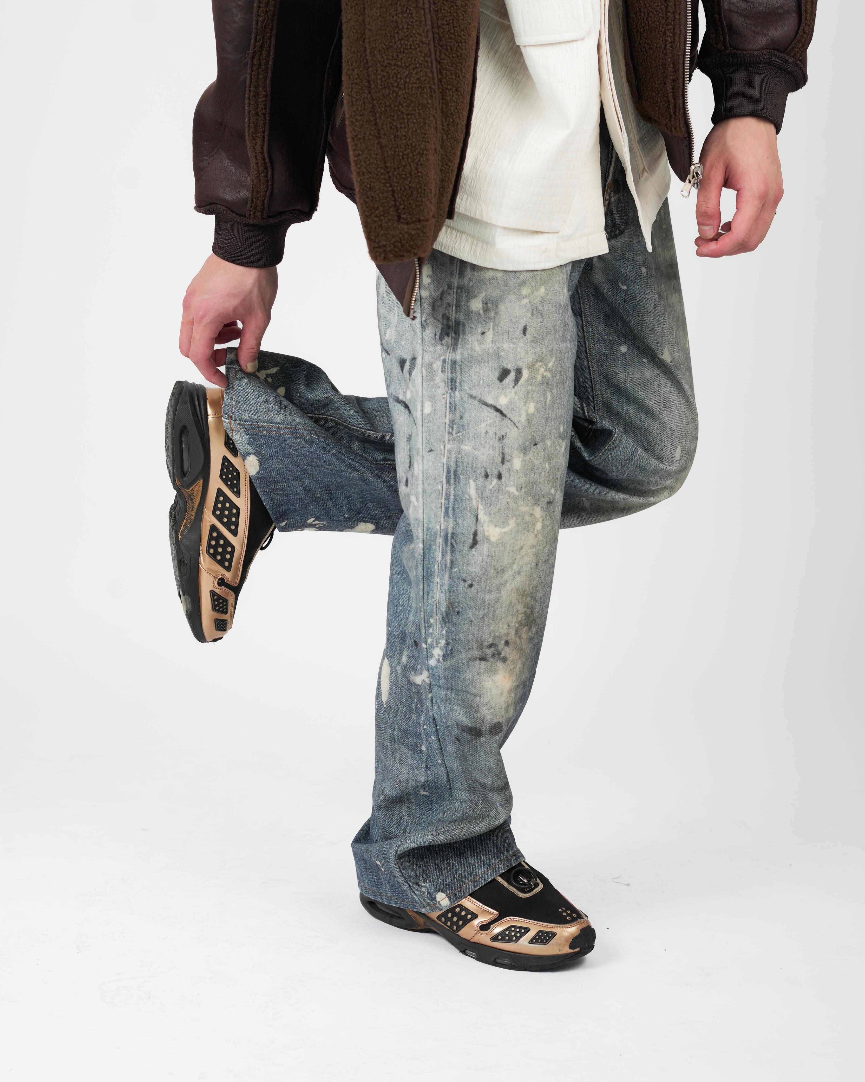 Paint Splatter Relaxed Jeans